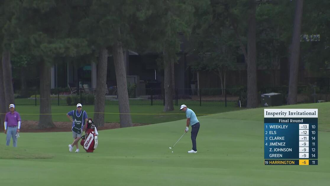 Padraig Harrington makes birdie on No. 12 at Insperity Invitational