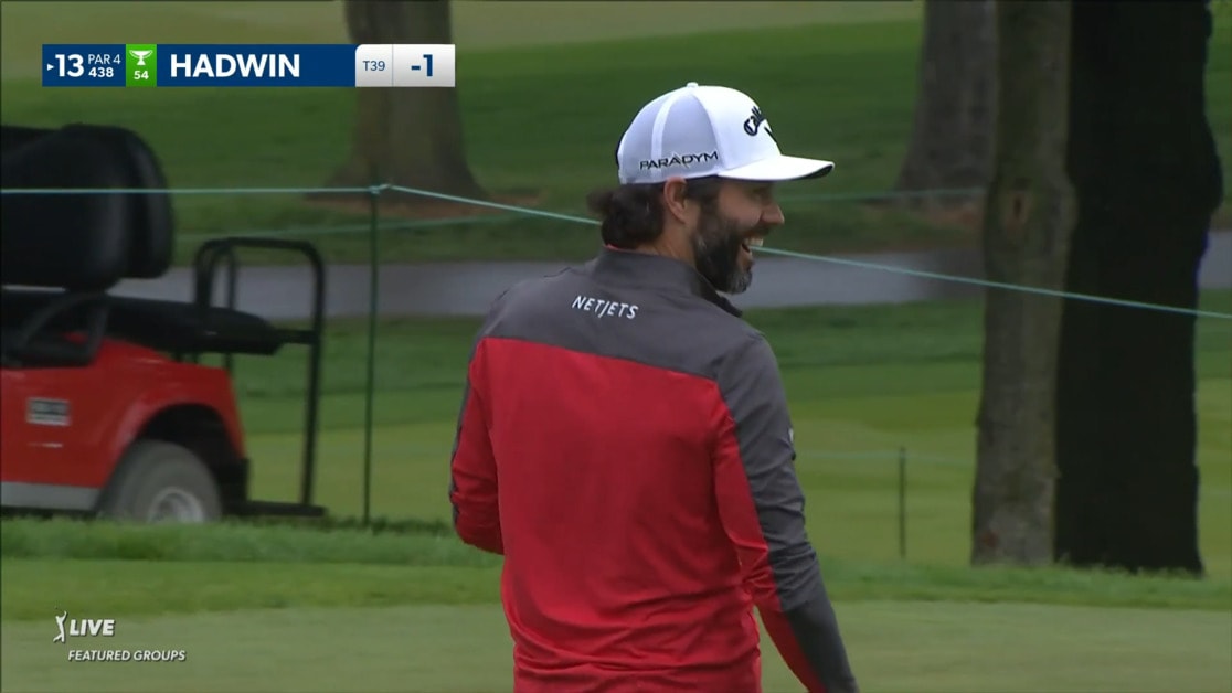 Adam Hadwin holes out from 136-yards for birdie at RBC Canadian