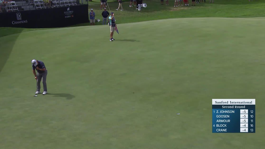 Scott McCarron makes birdie on No. 17 at Sanford International