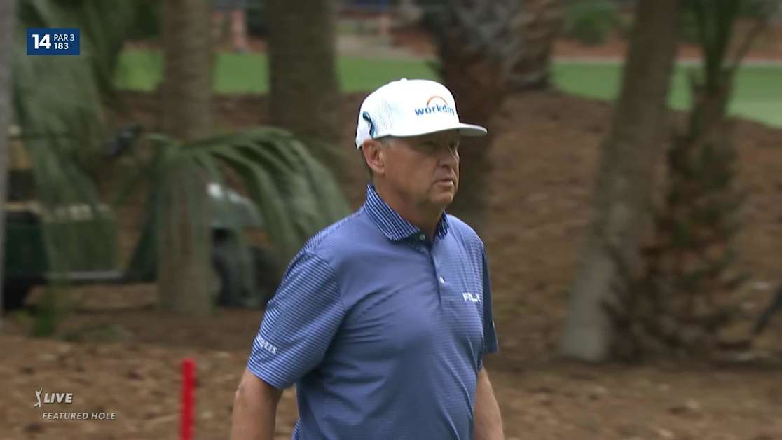 Ben Davis Rbc Davis Love III takes aggressive line to set up birdie at RBC Heritage