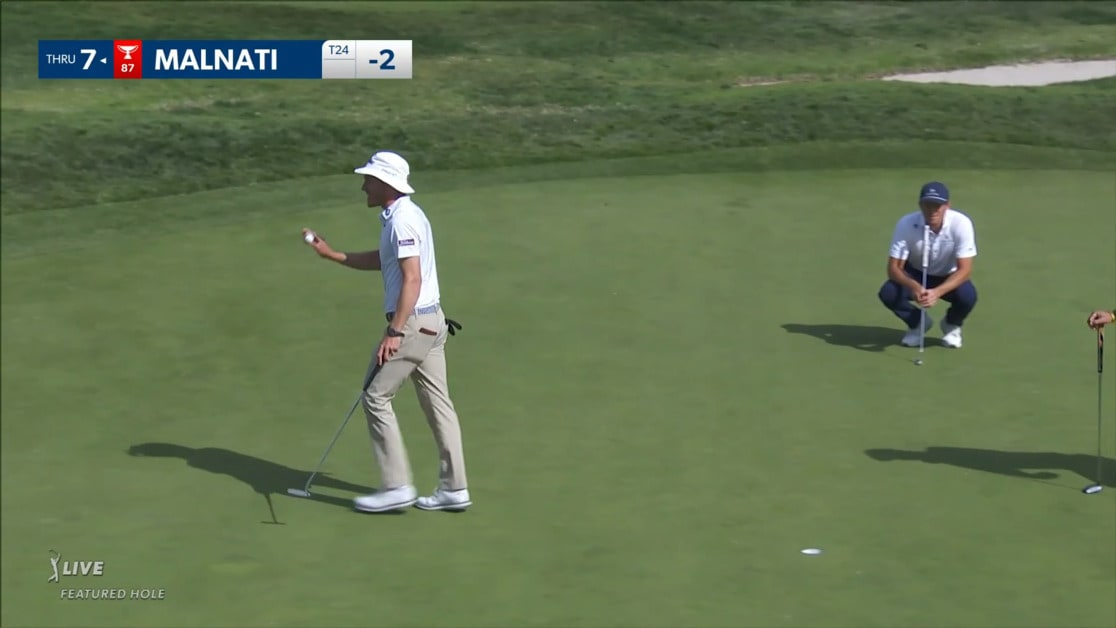 Peter Malnati converts tee shot to 9 feet at Genesis