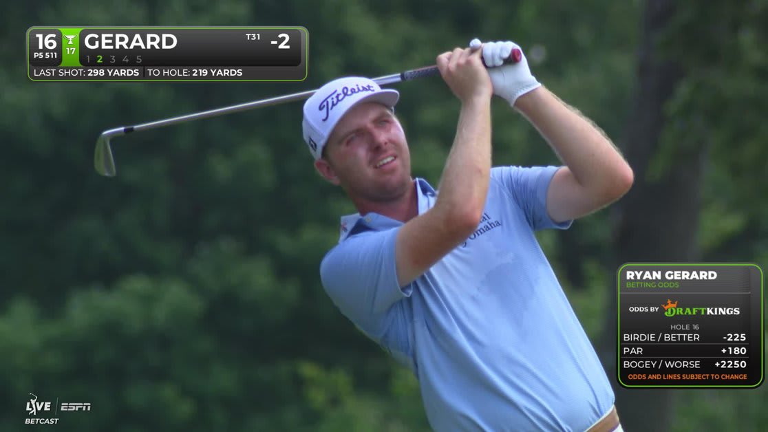 Ryan Gerard Secures Birdie with 3-Foot Putt on No. 16 at FedEx St. Jude PGA Tour