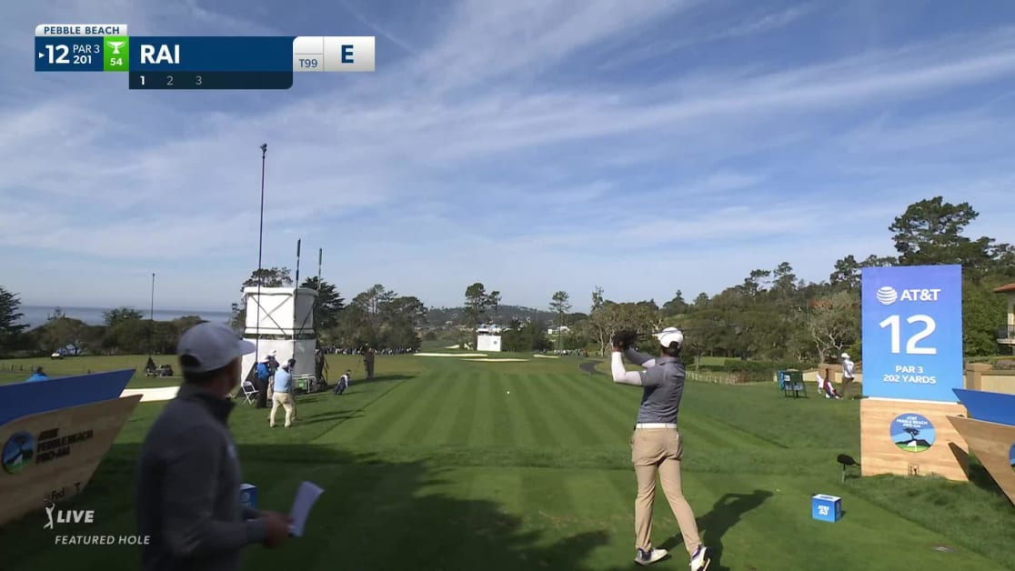 Aaron Rai Tee Aaron Rai's tight tee shot yields birdie at AT&T Pebble Beach
