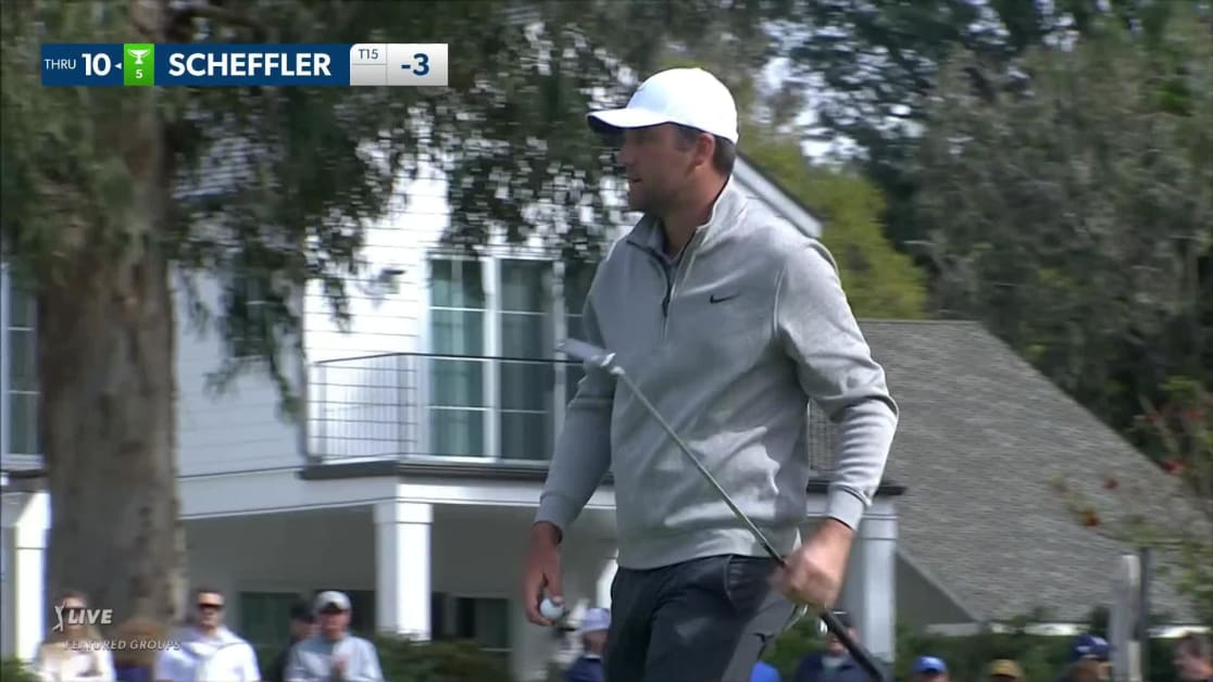 Scottie Scheffler Makes Birdie On No 1 At Genesis Scottie Scheffler Makes Birdie On No 1 At Genesis