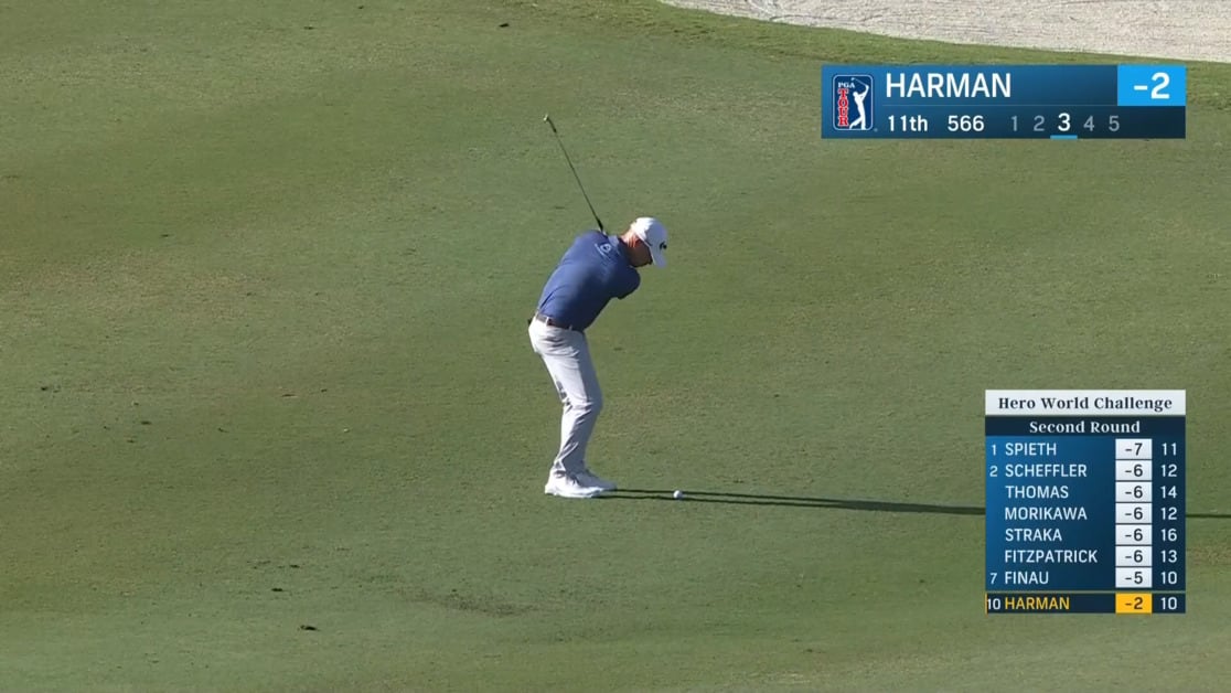 Brian Harman spins it close to set up birdie at Hero World Challenge