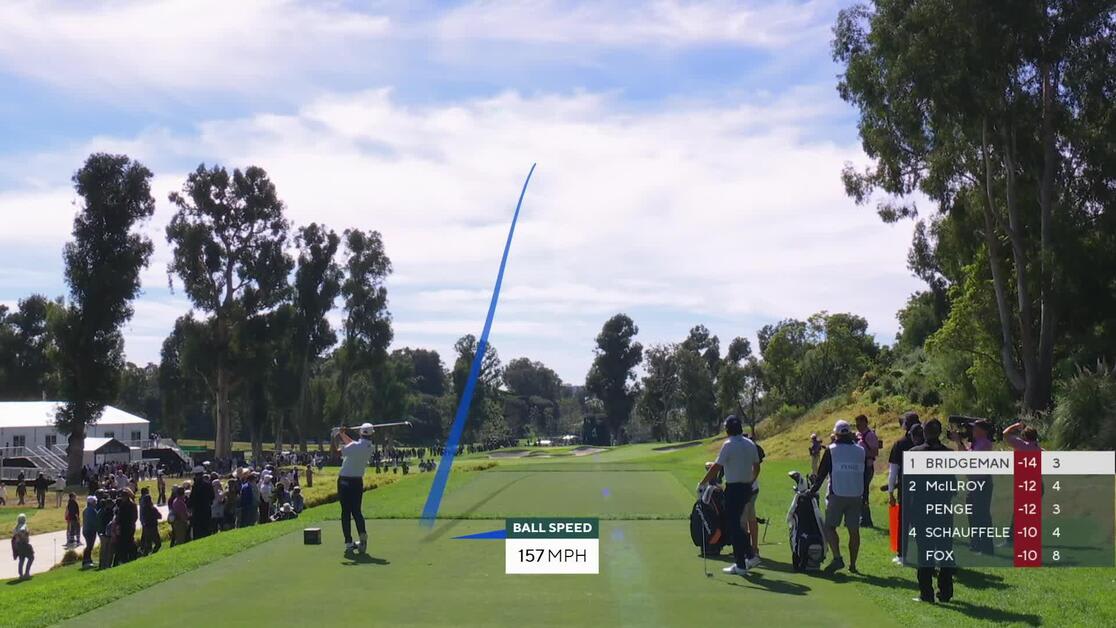 Jacob Bridgeman drives 263 yards to 2 feet, nearly aces No. 4 at The ...