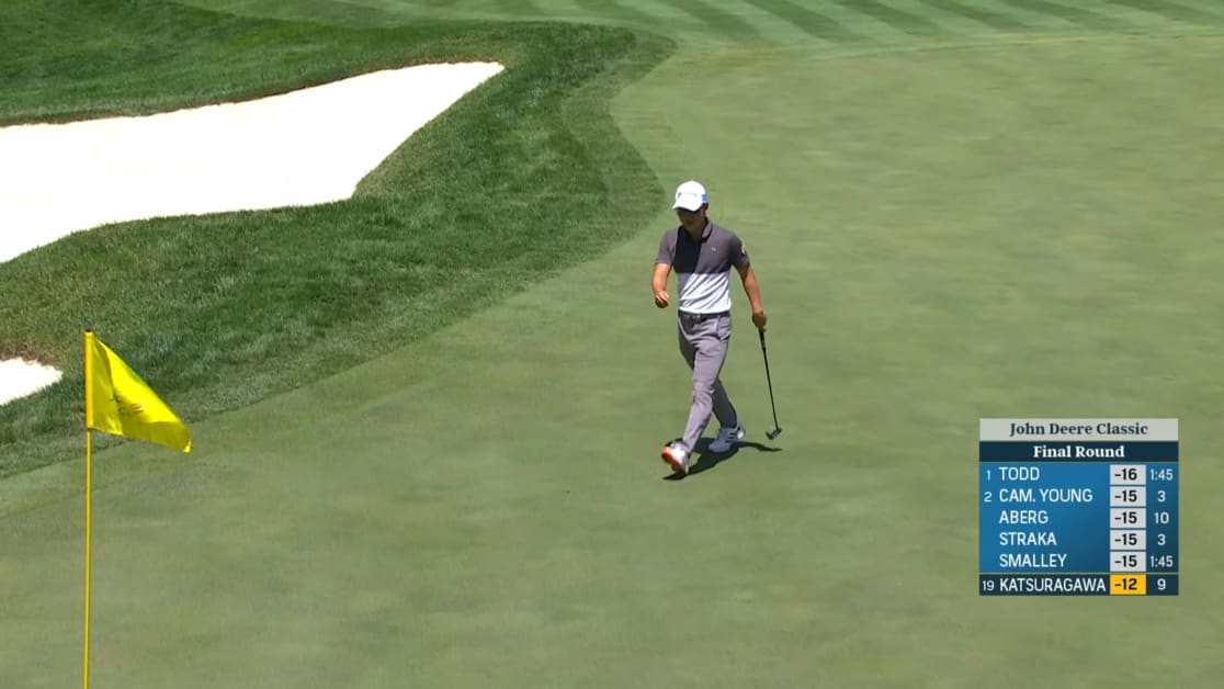 Yuto Katsuragawa sends in 44-foot birdie putt at John Deere