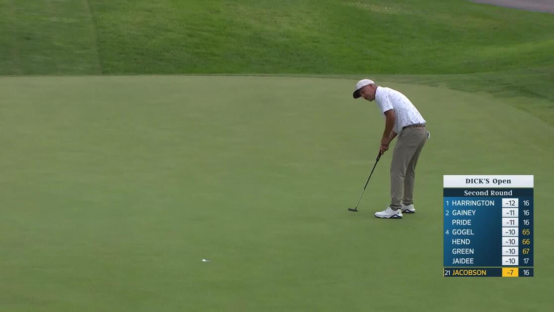 Freddie Jacobson makes birdie on No. 17 at DICK'S Open