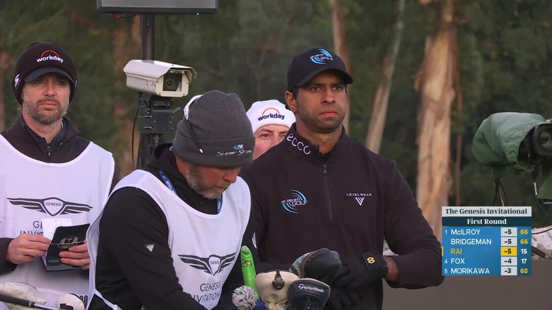 Aaron Rai Tee Aaron Rai hits 164-yard tee shot to 7 feet, makes birdie on No. 16 at ...