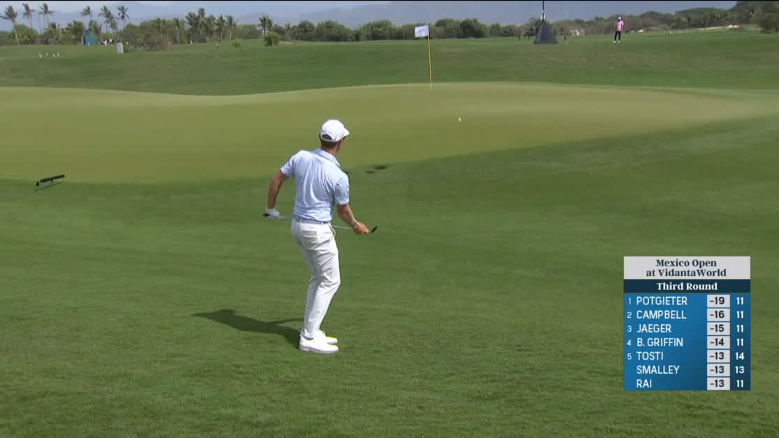 Ben Griffin gets up-and-down for birdie at Mexico Open