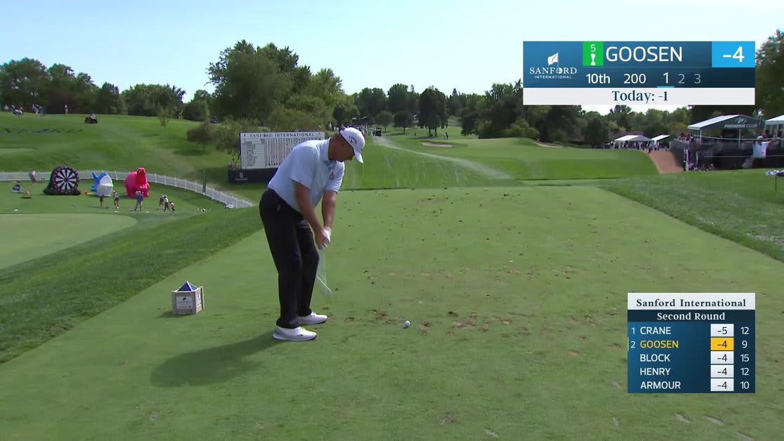 Retief Goosen makes birdie on No. 10 at Sanford International