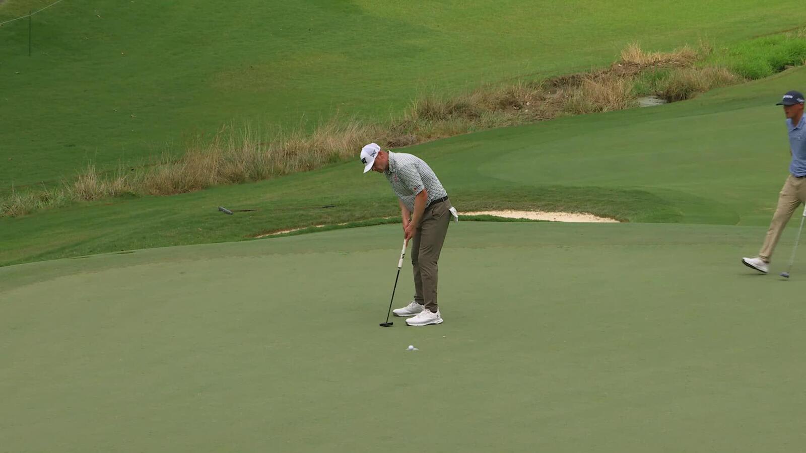 Patrick Fishburn | Round 2 | 3rd hole | Shot 4 | 2025 Wyndham