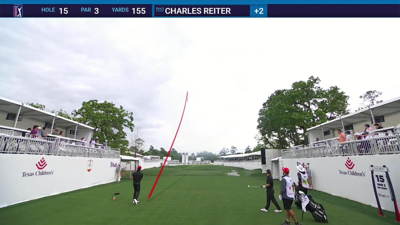 Charles Reiter | Round 2 | 15th hole | Shot 1 | 2025 Houston Open