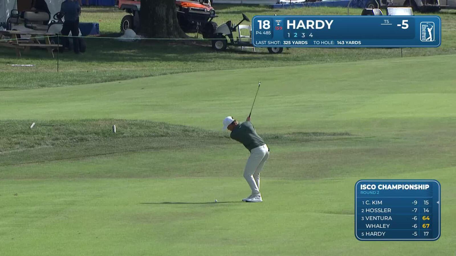 Nick Hardy | Round 2 | 18th hole | Shot 2 | 2025 ISCO Championship