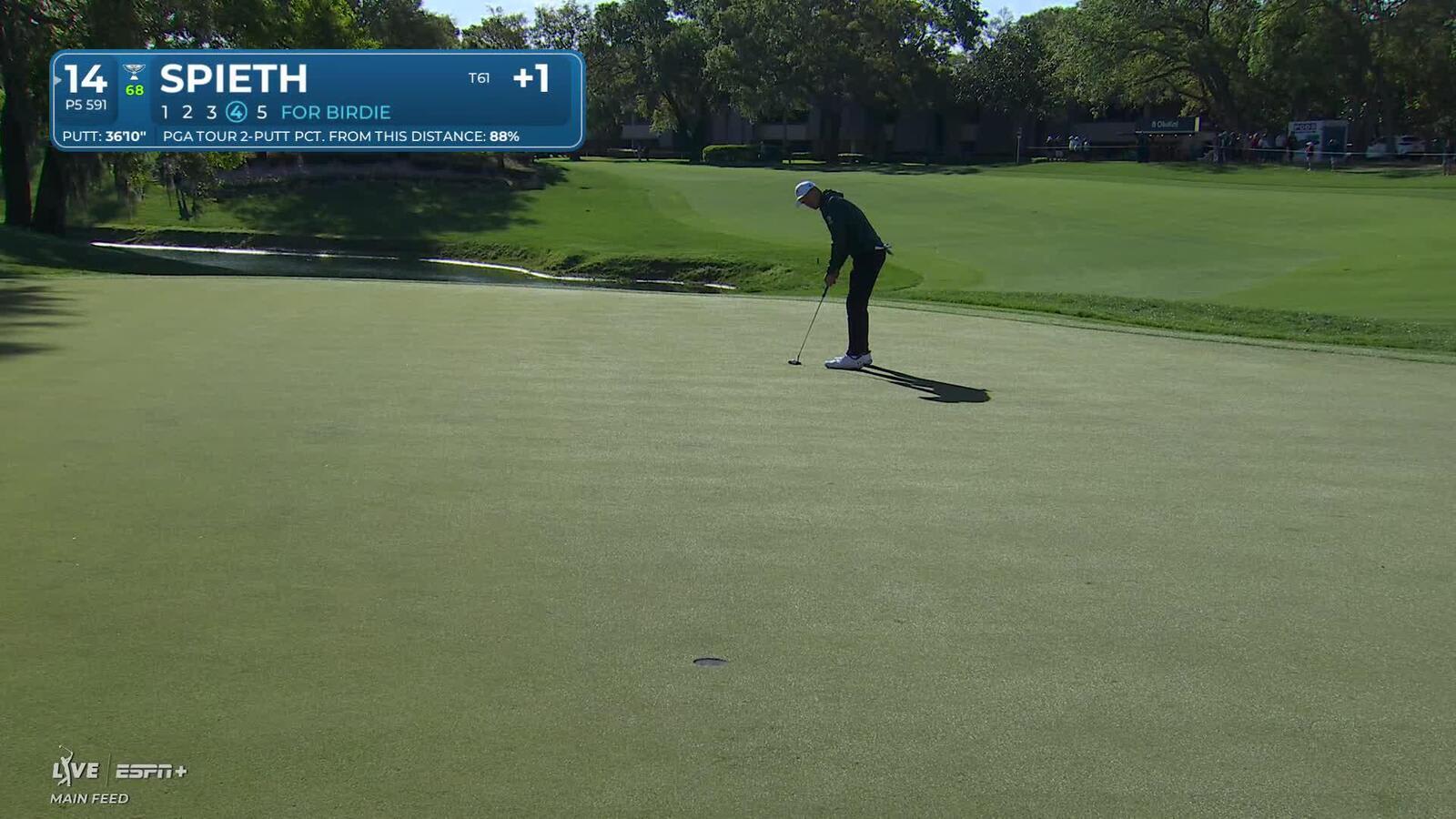 Jordan Spieth | Round 2 | 14th hole | Shot 4 | 2025 Valspar