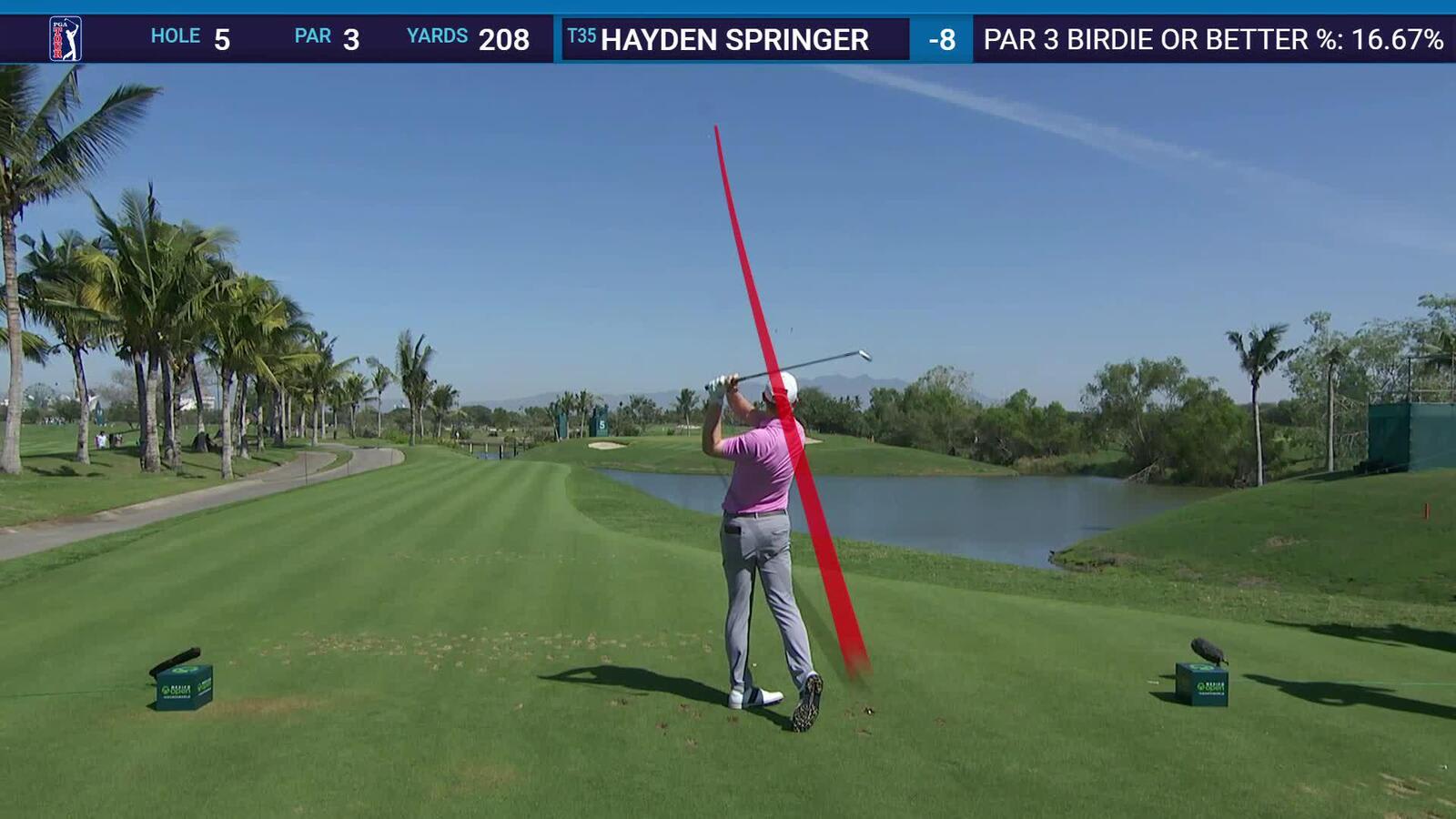 Hayden Springer | Round 4 | 5th hole | Shot 1 | 2025 Mexico Open