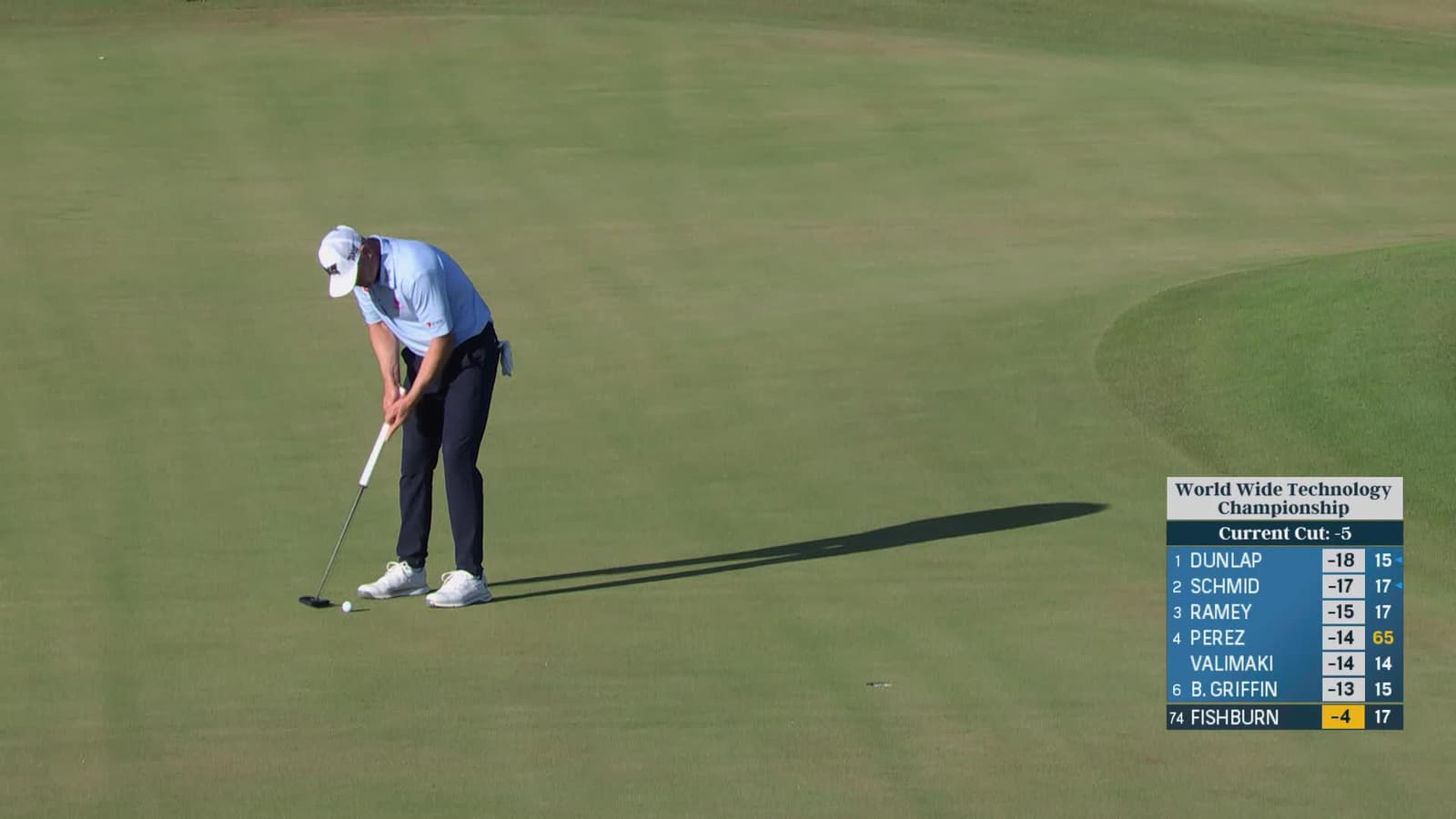 Patrick Fishburn | Round 2 | 18th hole | Shot 4 | 2025 World Wide Technology