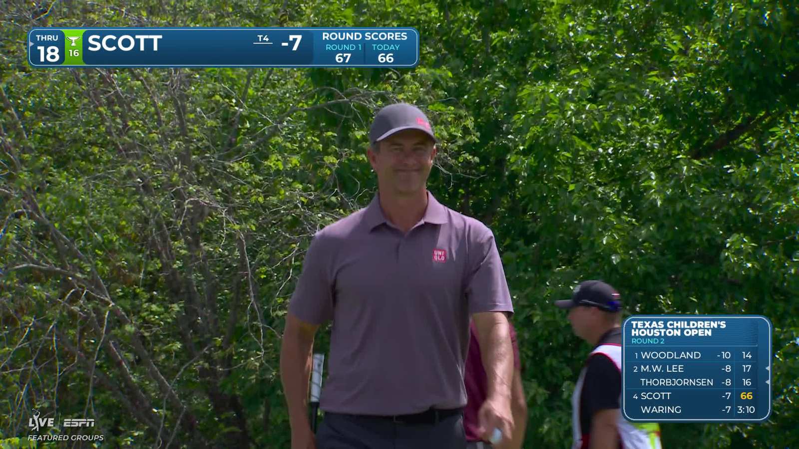 Adam Scott | Round 2 | 9th hole | Shot 3 | 2026 Texas Children's