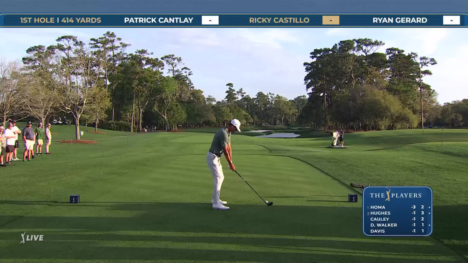 Ricky Castillo | Round 1 | 1st hole | Shot 1 | 2026 THE PLAYERS