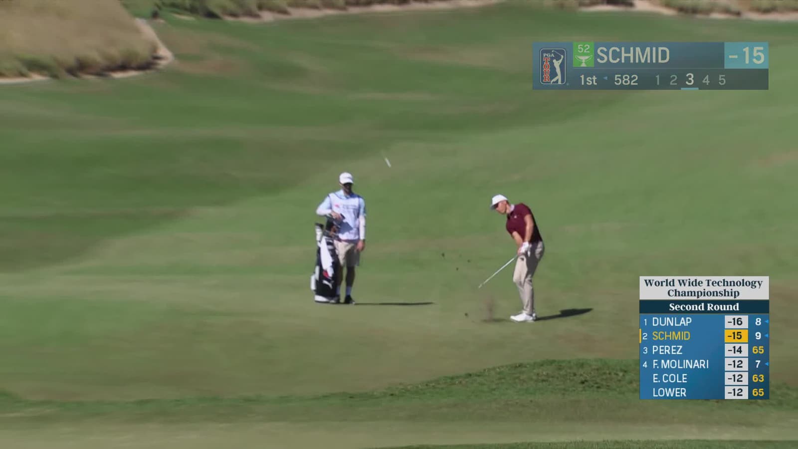 Matti Schmid | Round 2 | 1st hole | Shot 3 | 2025 World Wide Technology