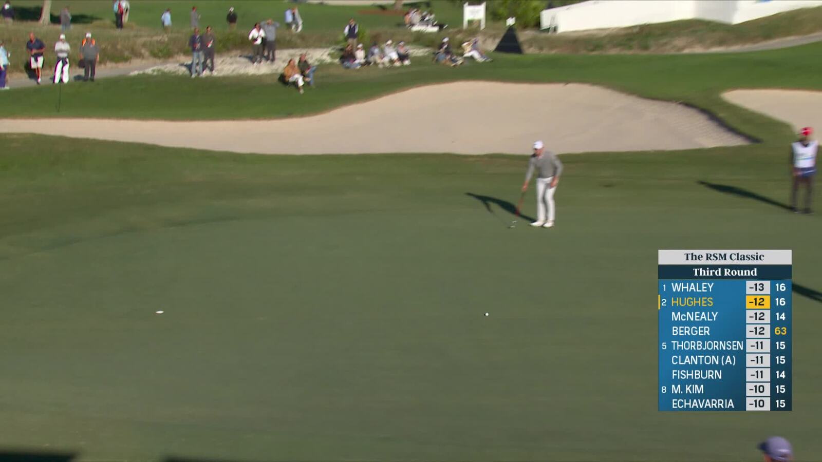 Mackenzie Hughes | Round 3 | 17th hole | Shot 2 | 2024 The RSM Classic