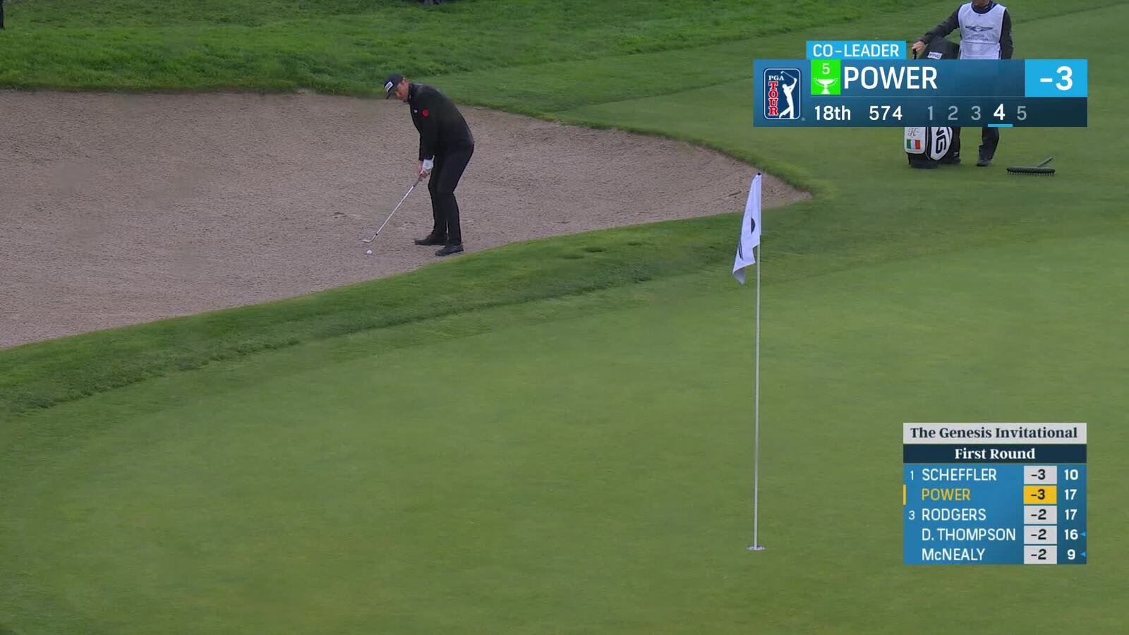 Seamus Power | Round 1 | 18th hole | Shot 4 | 2025 Genesis