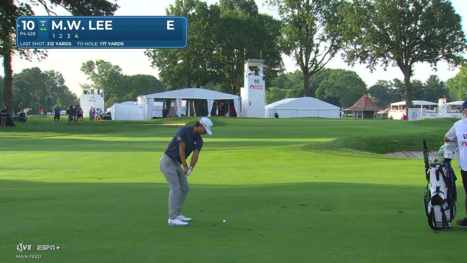 Min Woo Lee | Round 1 | 10th hole | Shot 2 | 2025 Rocket Classic