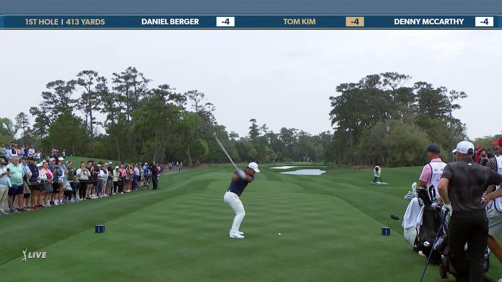 Tom Kim | Round 4 | 1st hole | Shot 1 | 2025 THE PLAYERS