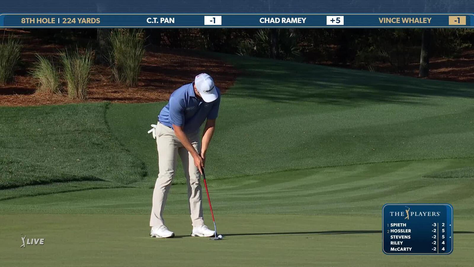 Vincent Whaley | Round 1 | 8th hole | Shot 3 | 2025 THE PLAYERS