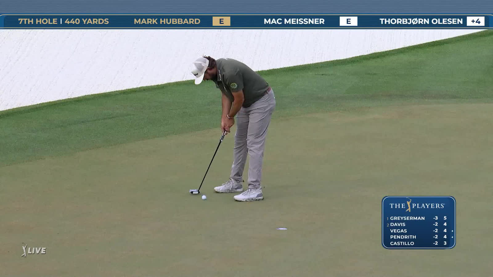 Mark Hubbard | Round 1 | 7th hole | Shot 3 | 2026 THE PLAYERS