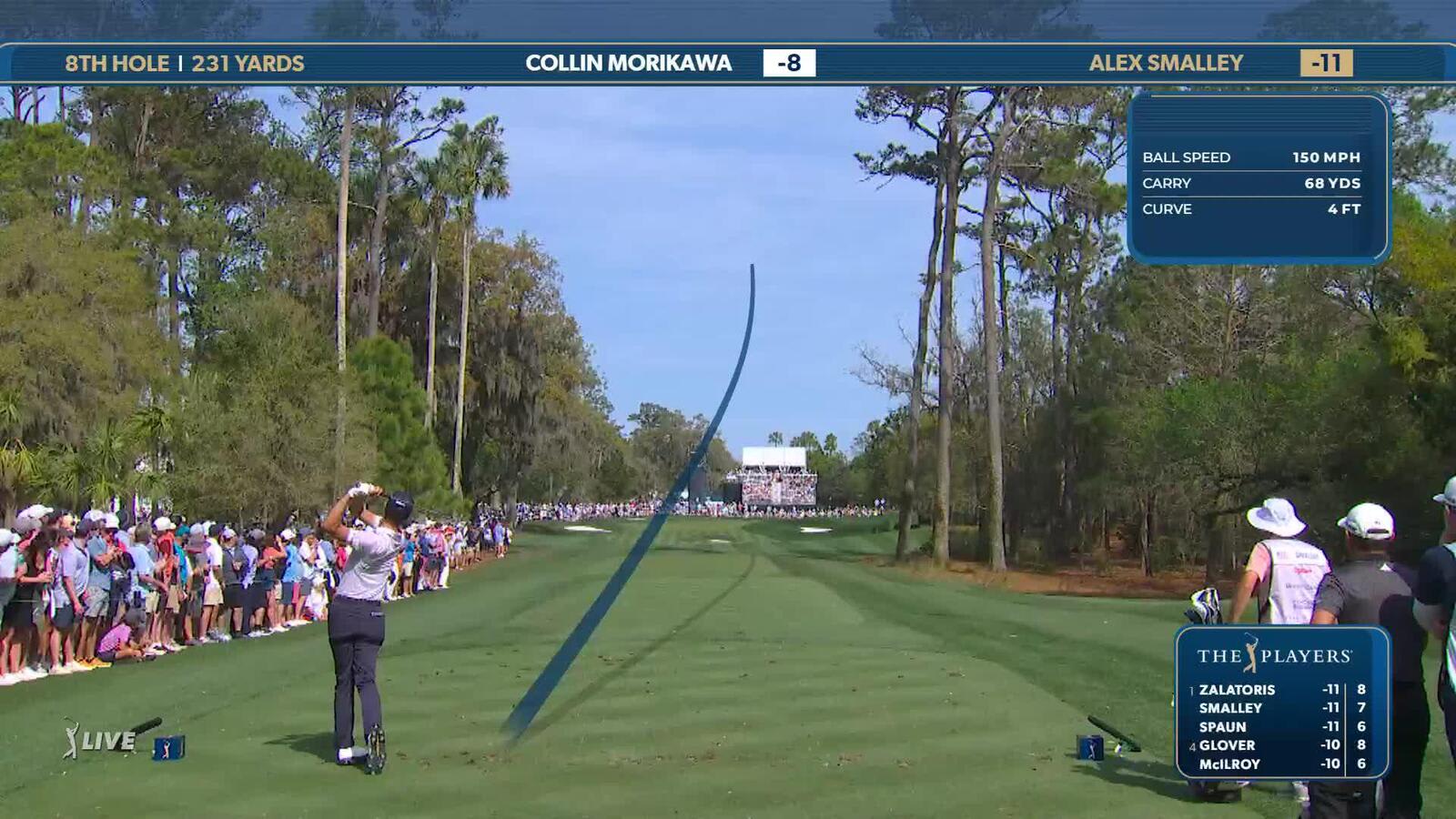 Alex Smalley | Round 3 | 8th hole | Shot 1 | 2025 THE PLAYERS