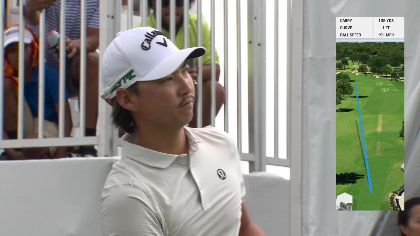 Min Woo Lee | Round 4 | 1st hole | Shot 1 | 2025 Houston Open