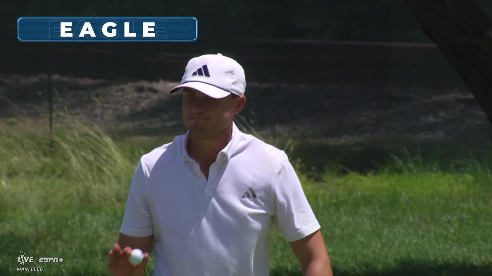 Ludvig Åberg | Round 4 | 13th hole | Shot 3 | 2025 Travelers