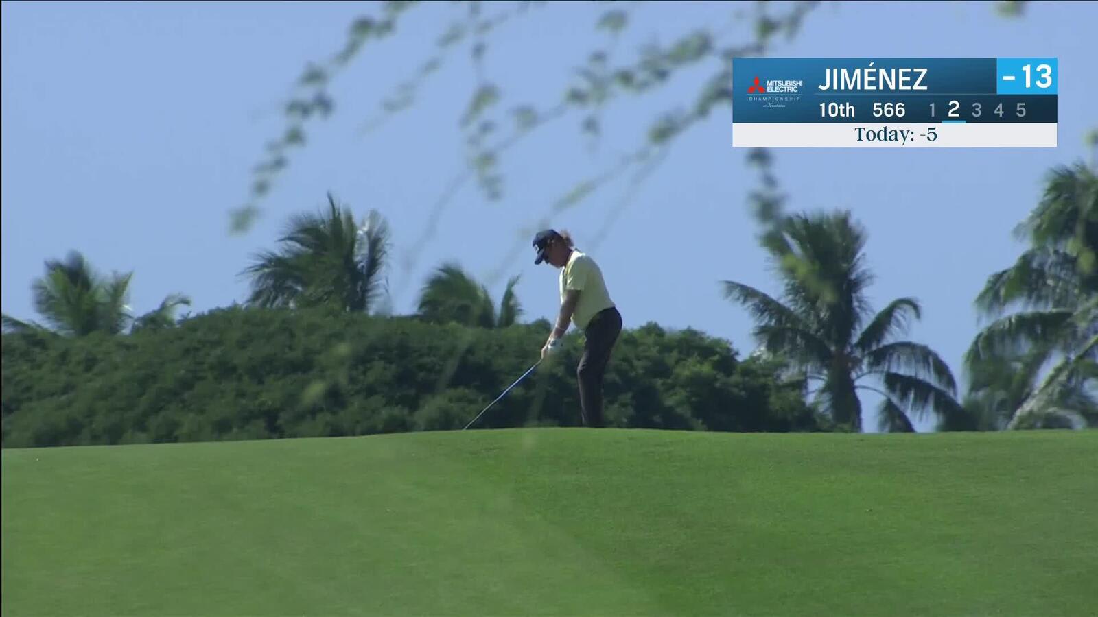 Miguel Angel Jiménez | Round 3 | 10th hole | Shot 2 | 2025 Mitsubishi