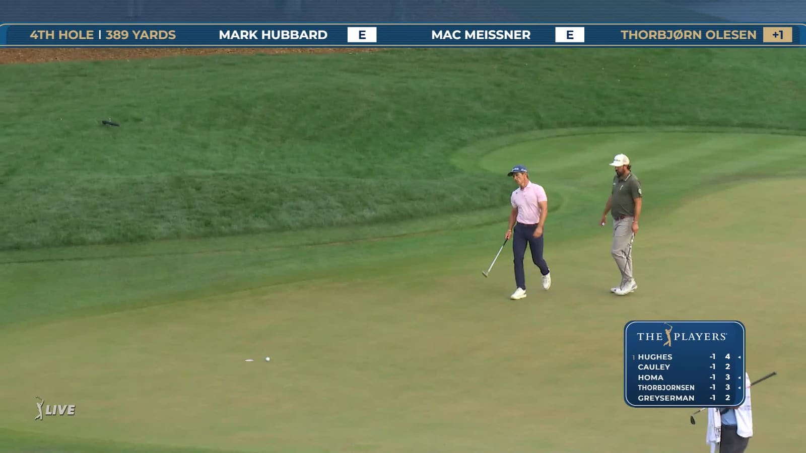 Thorbjørn Olesen | Round 1 | 4th hole | Shot 5 | 2026 THE PLAYERS