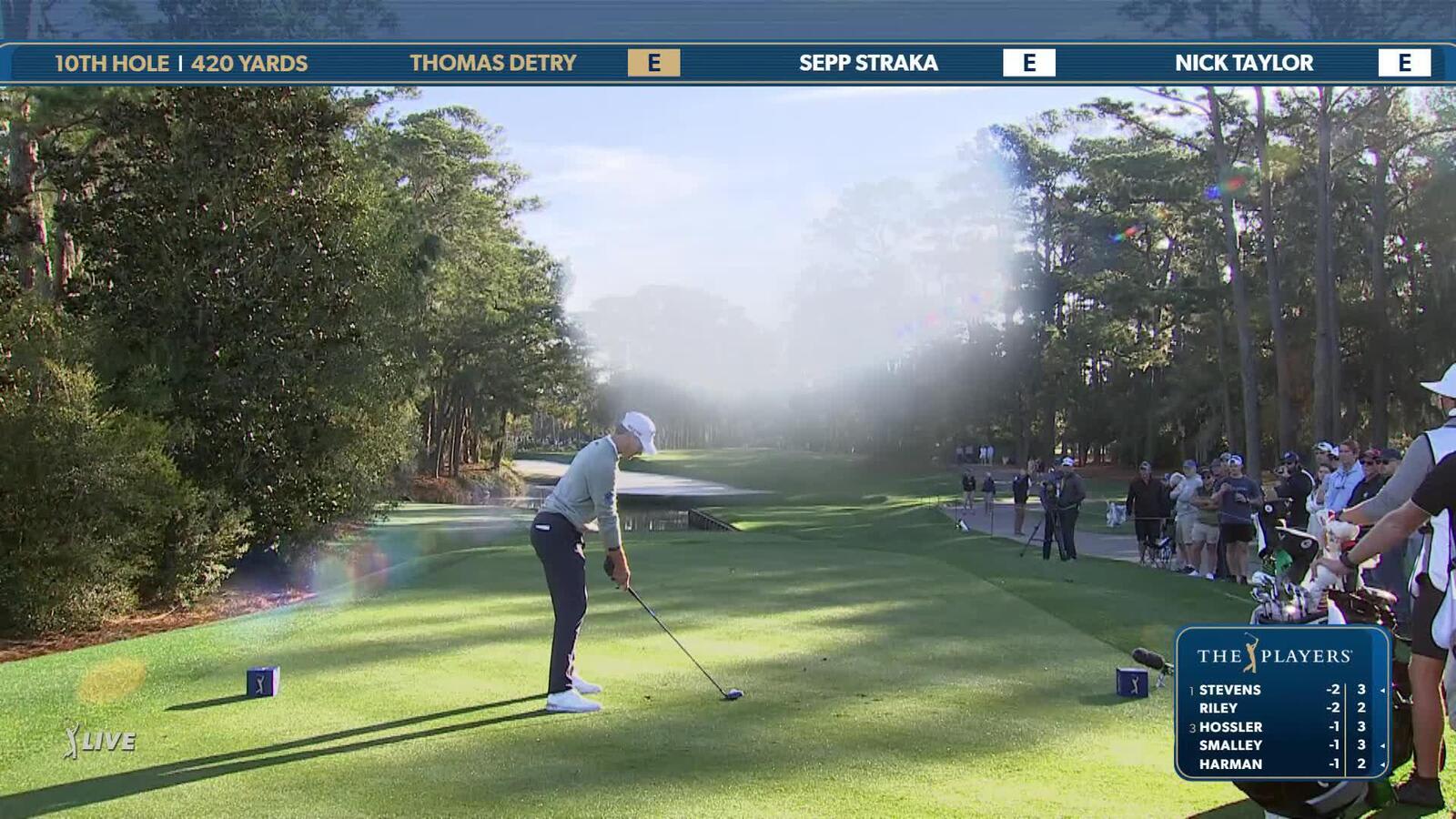 Thomas Detry | Round 1 | 10th hole | Shot 1 | 2025 THE PLAYERS