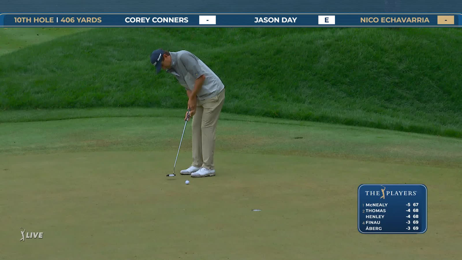 Nico Echavarria | Round 1 | 10th hole | Shot 4 | 2026 THE PLAYERS