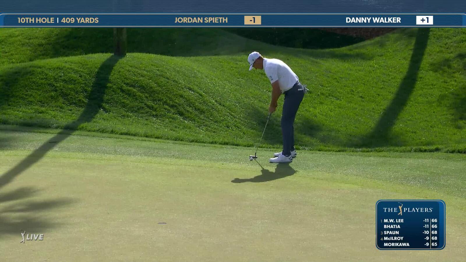 Jordan Spieth | Round 2 | 10th hole | Shot 3 | 2025 THE PLAYERS