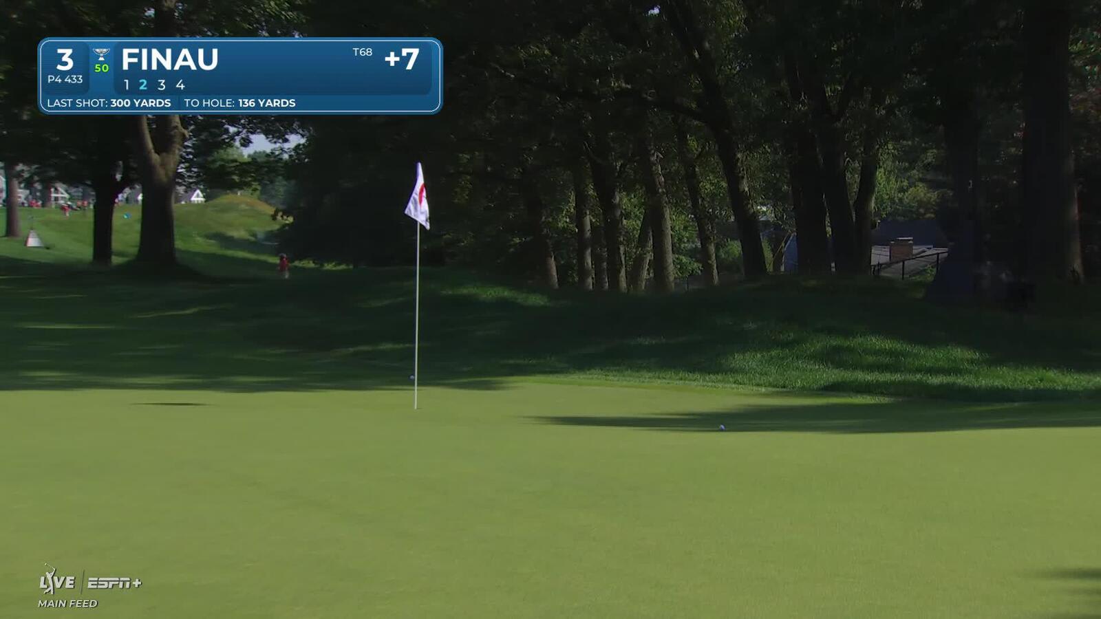 Tony Finau | Round 3 | 3rd hole | Shot 2 | 2025 Travelers