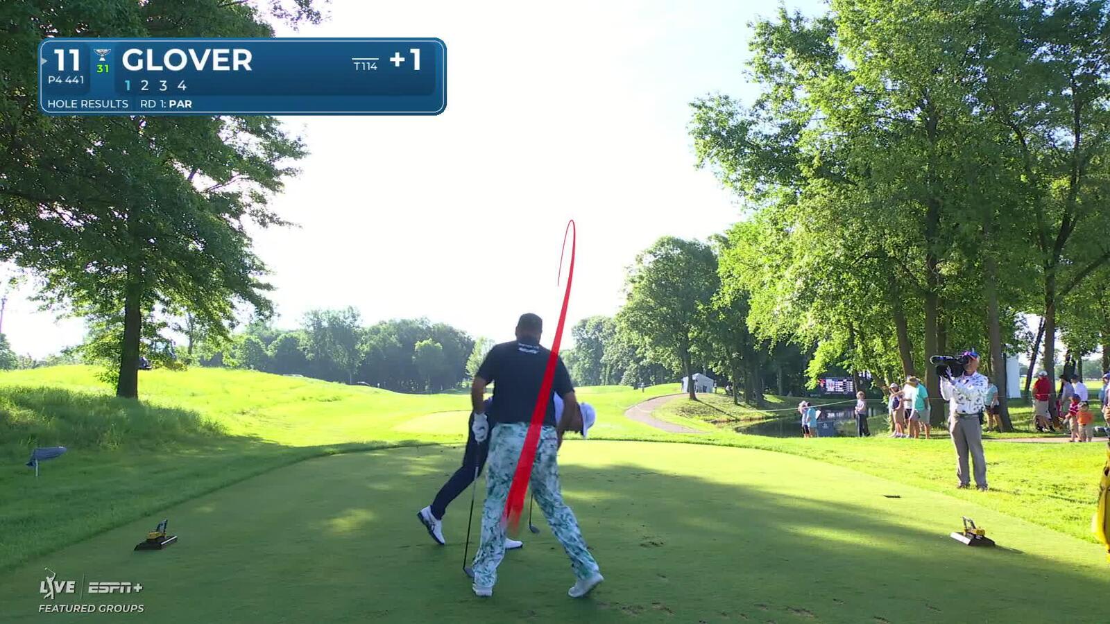 Lucas Glover | Round 2 | 11th hole | Shot 1 | 2025 John Deere