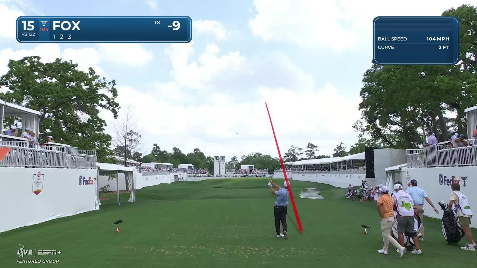 Ryan Fox | Round 3 | 15th hole | Shot 1 | 2025 Houston Open