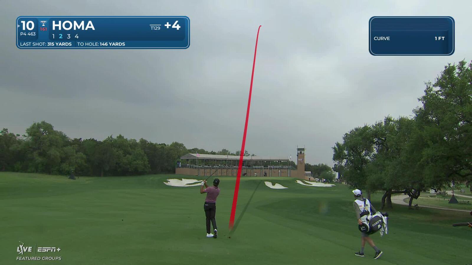 Max Homa | Round 2 | 10th hole | Shot 2 | 2025 Valero