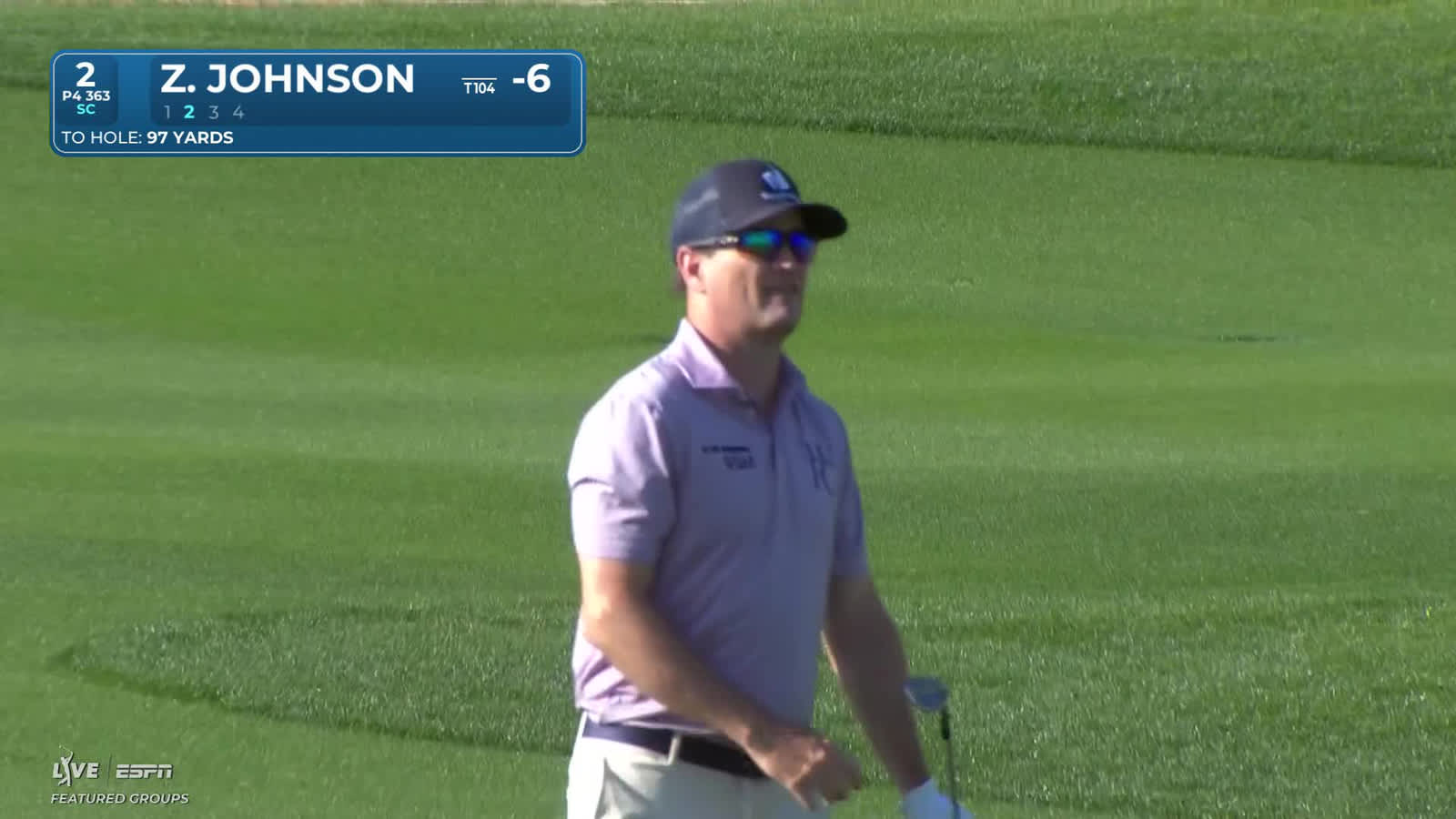 Zach Johnson | Round 3 | 2nd hole | Shot 2 | 2026 The American Express
