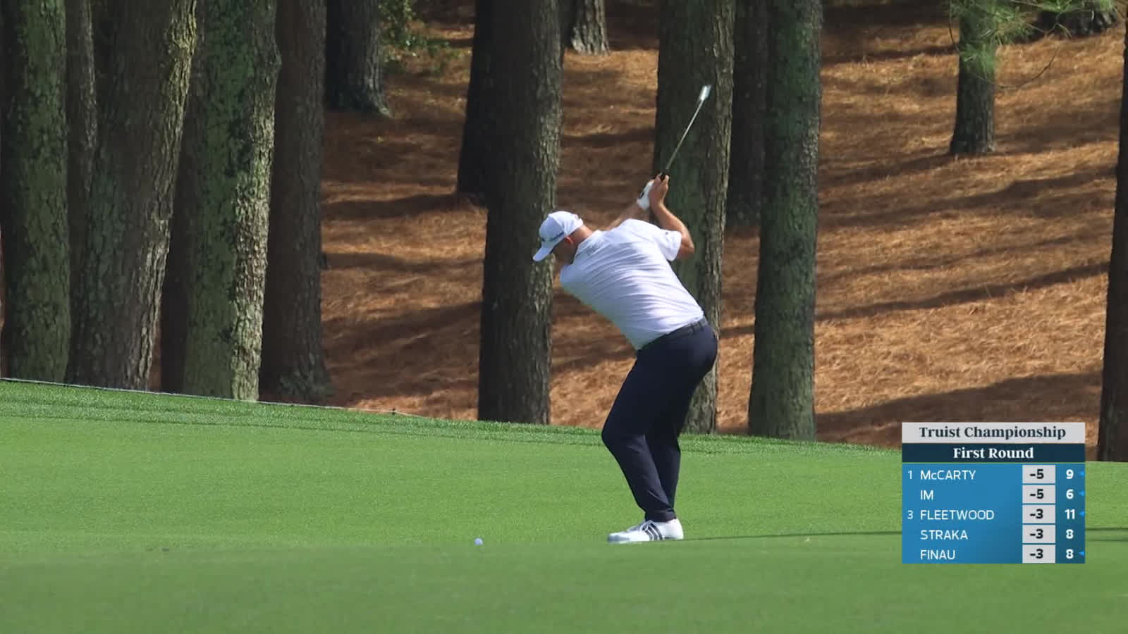 Sepp Straka | Round 1 | 9th hole | Shot 2 | 2026 Truist Championship