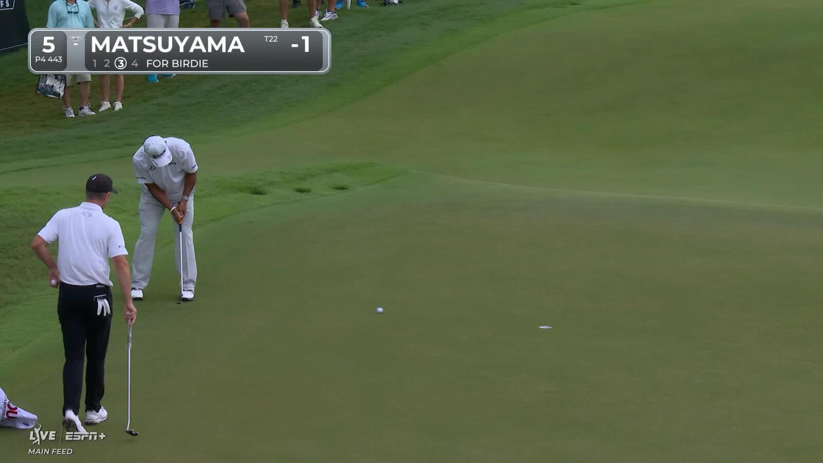 Hideki Matsuyama | Round 2 | 5th hole | Shot 3 | 2025 TOUR Championship