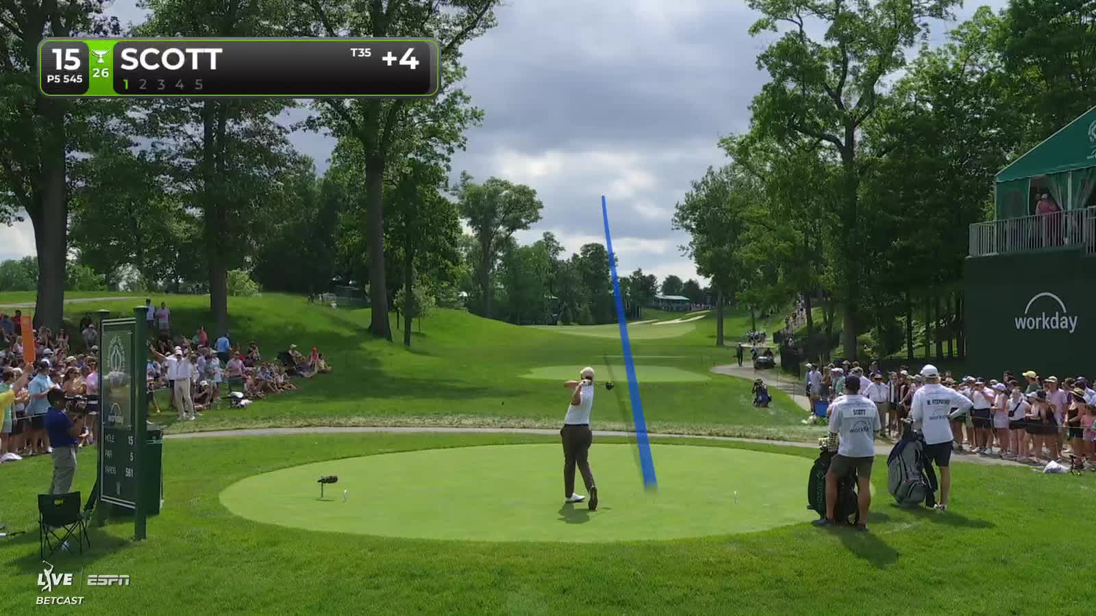 Adam Scott | Round 3 | 15th hole | Shot 1 | 2026 the Memorial
