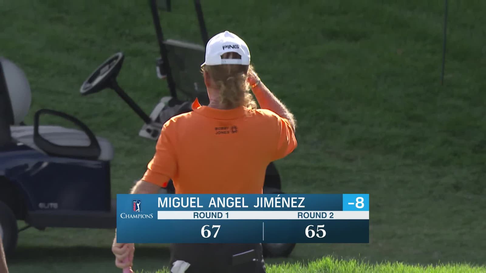 Miguel Angel Jiménez | Round 2 | 18th hole | Shot 3 | 2025 Sanford Int