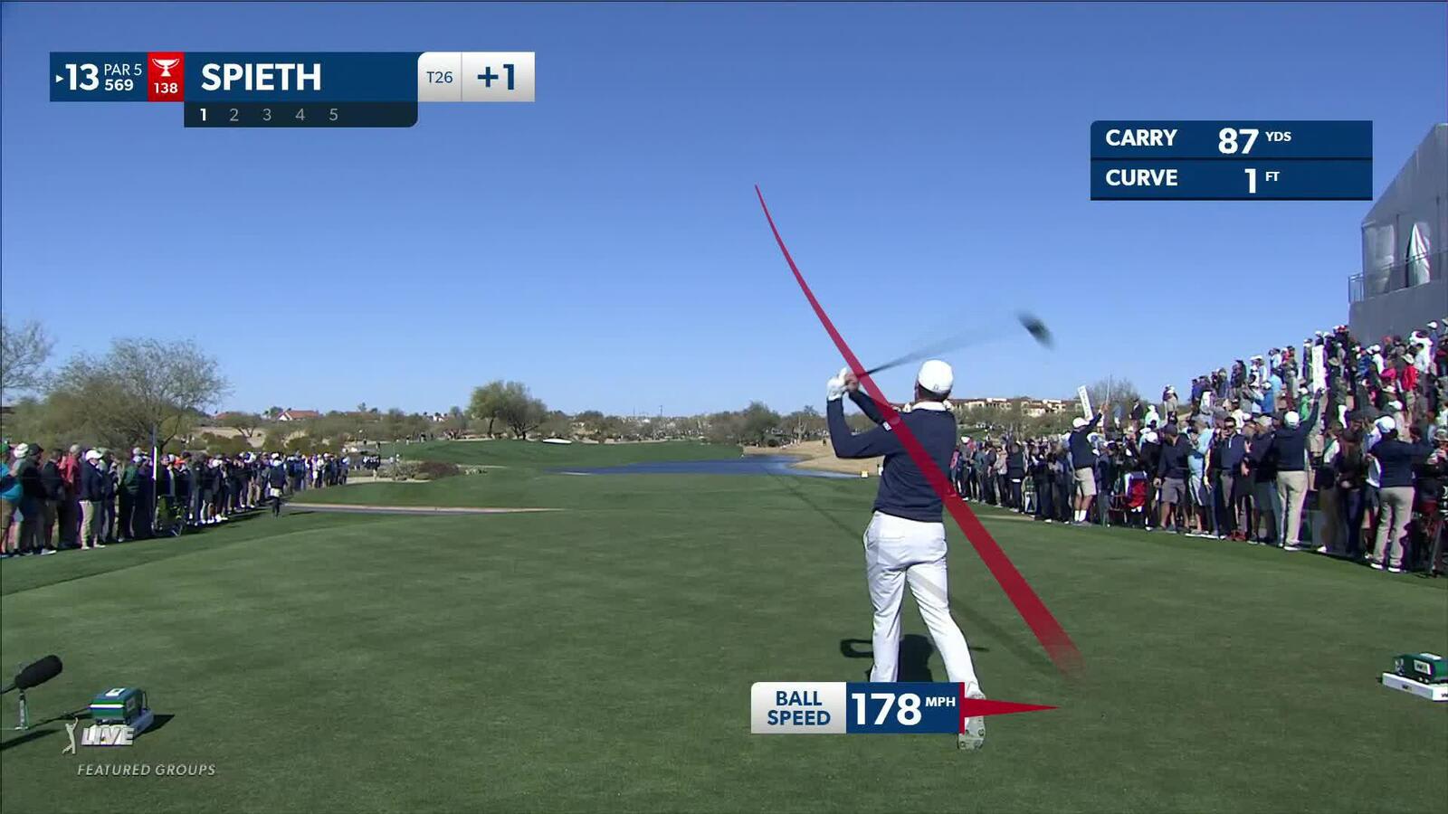 Jordan Spieth | 2023 WM Phoenix Open | Round 1 | 13th hole | Shot 1