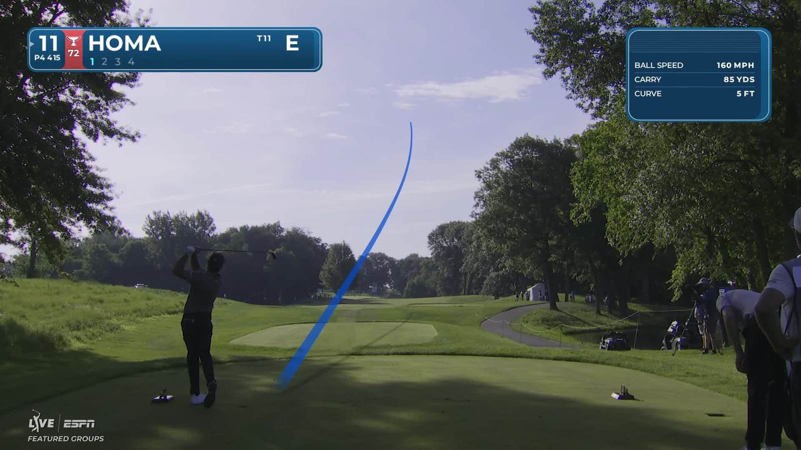 Max Homa | Round 1 | 11th hole | Shot 1 | 2026 John Deere