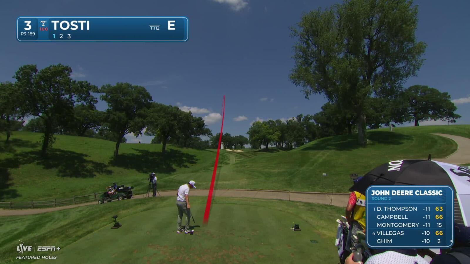 Alejandro Tosti | Round 2 | 3rd hole | Shot 1 | 2025 John Deere